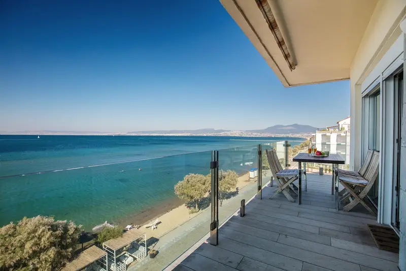 Aqua Vista Θεσσαλονίκη - Παραθαλάσσιο Διαμέρισμα με Θέα 180° στη Θάλασσα στην Περαία, Peraia