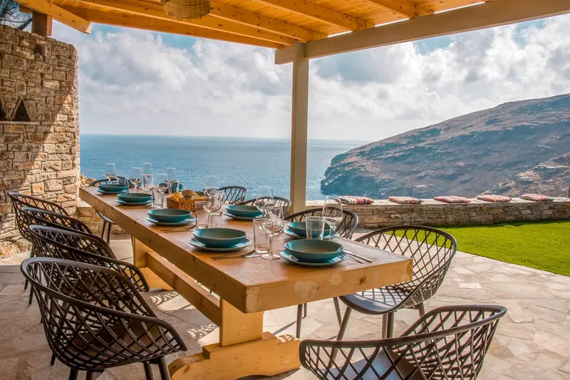 Aqua Vista Άνδρος - Βίλα με Θερμαινόμενη Πισίνα Infinity στο Συνετί – 4