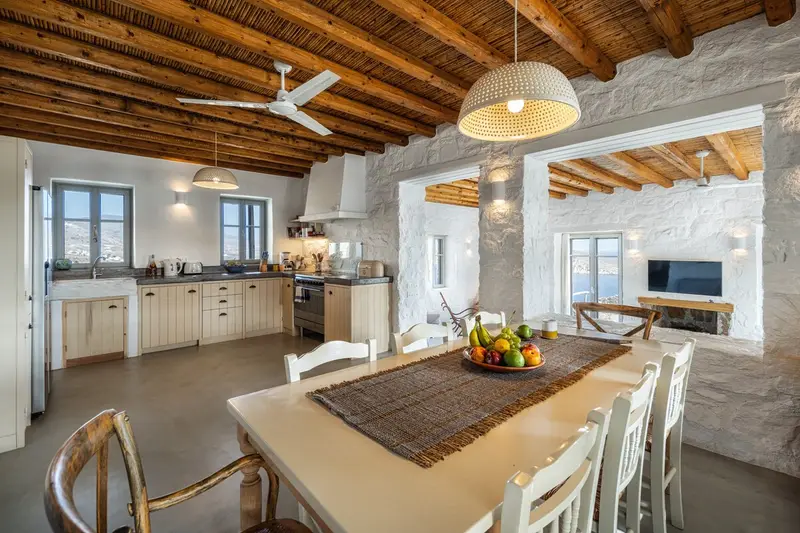 Aqua Vista Σέριφος - Πέτρινη Βίλα με Πισίνα με Αλμυρό Νερό κοντά στο Λιβάδι – 12