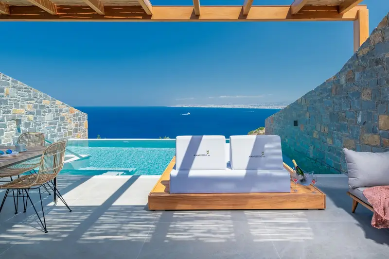 Aqua Vista Κρήτη - Βίλα με Θέα Θάλασσα και Πισίνα Infinity, Rodia