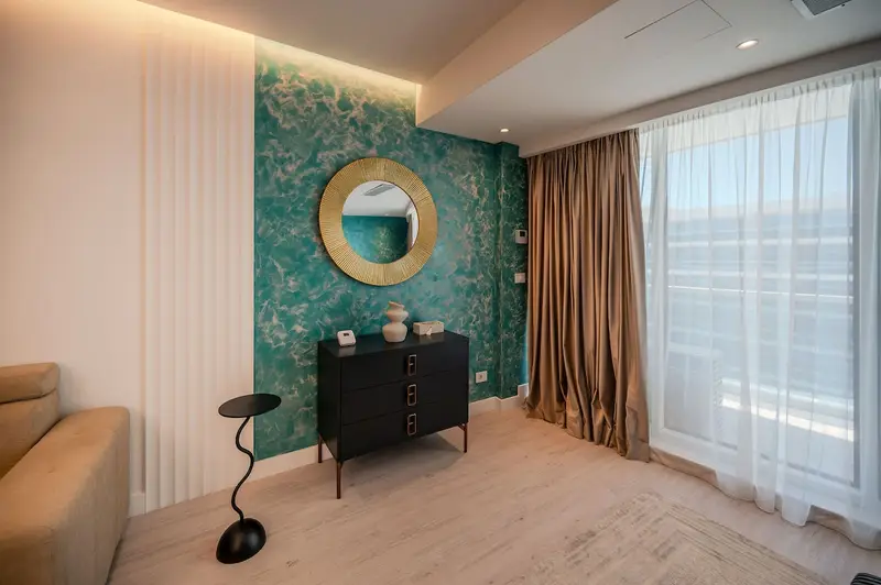 White Titanic Blue sea view Studio parking – 45