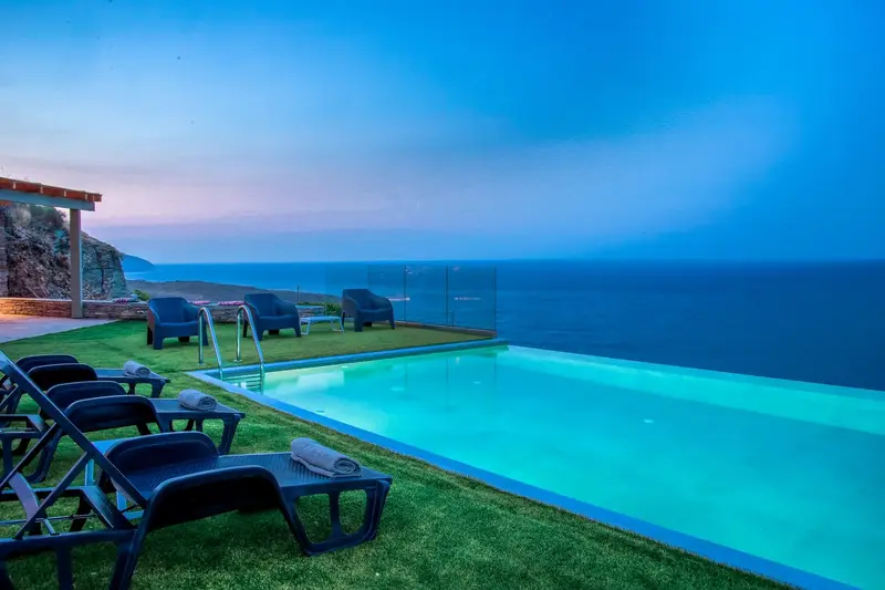 Aqua Vista Άνδρος - Βίλα με Θερμαινόμενη Πισίνα Infinity στο Συνετί – 3