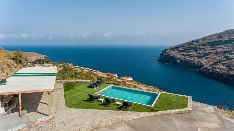 Aqua Vista Άνδρος - Βίλα με Θερμαινόμενη Πισίνα Infinity στο Συνετί – 6