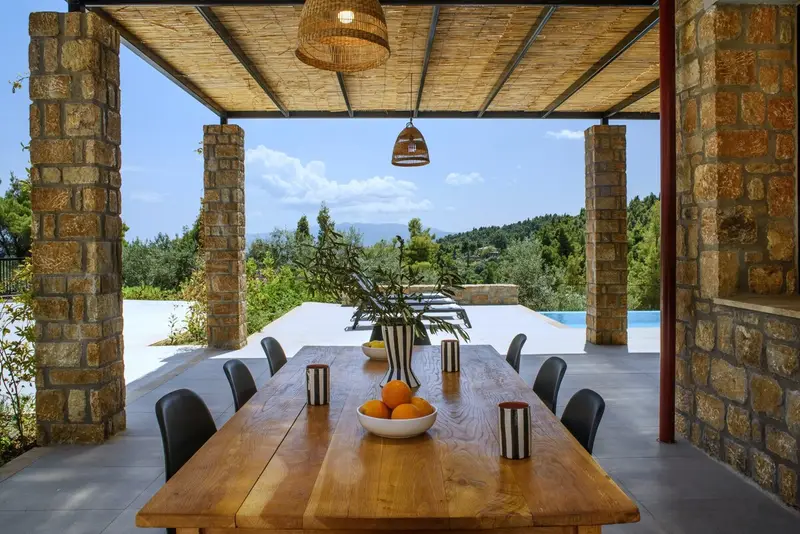 Aqua Vista Σιθωνία - Πέτρινη Βίλα με Πισίνα Infinity Κοντά στην Παραλία Μαυρολίθαρο – 6